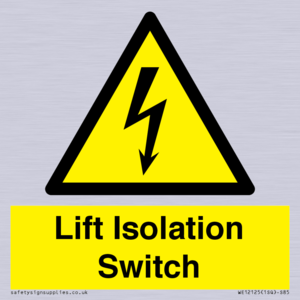 Lift Isolation Switch